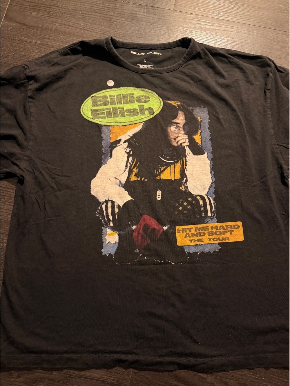 Billie Eilish Hit Me Hard and Soft Tour T-Shirt L